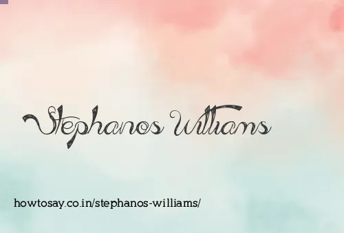 Stephanos Williams