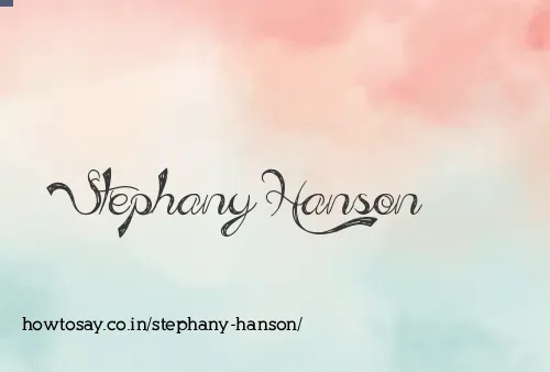 Stephany Hanson