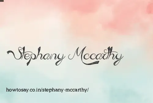 Stephany Mccarthy