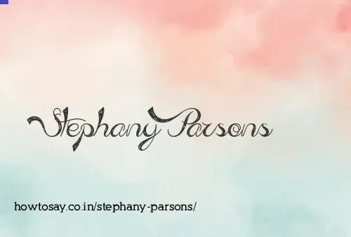 Stephany Parsons