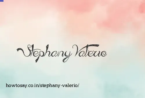 Stephany Valerio