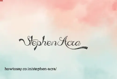 Stephen Acra