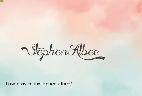 Stephen Albee