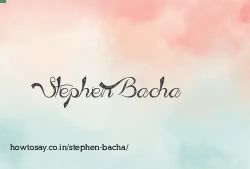 Stephen Bacha