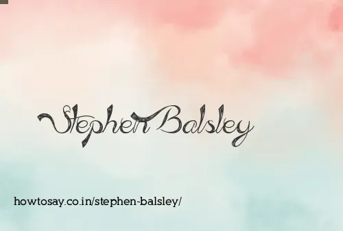Stephen Balsley