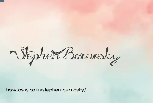 Stephen Barnosky