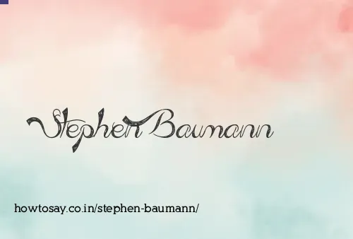 Stephen Baumann