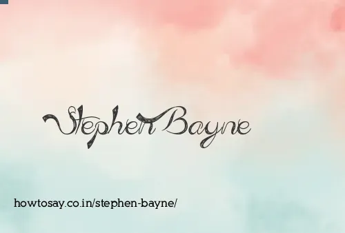 Stephen Bayne
