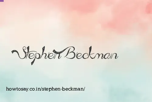 Stephen Beckman
