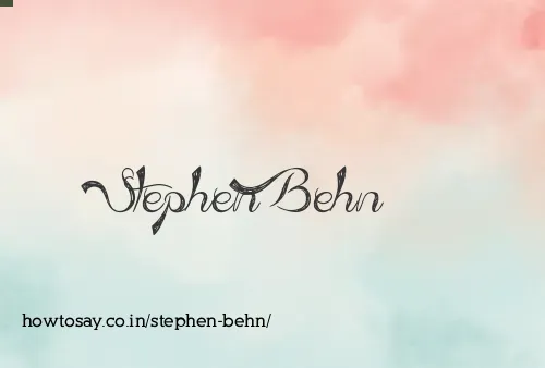Stephen Behn