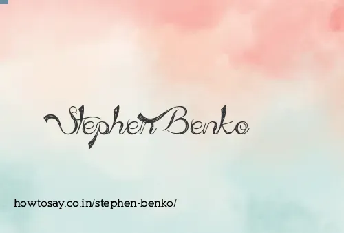 Stephen Benko