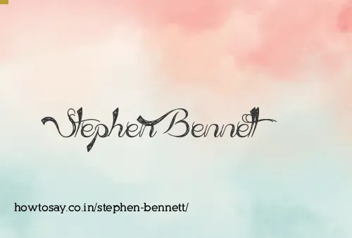 Stephen Bennett