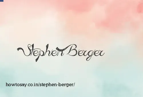 Stephen Berger