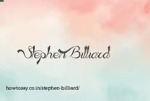 Stephen Billiard