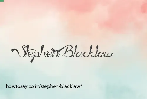 Stephen Blacklaw
