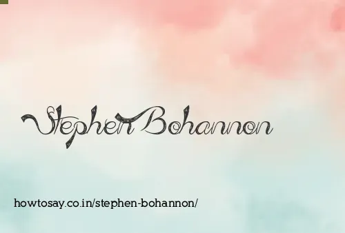 Stephen Bohannon