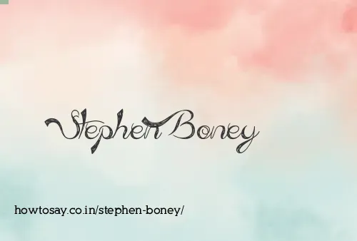 Stephen Boney