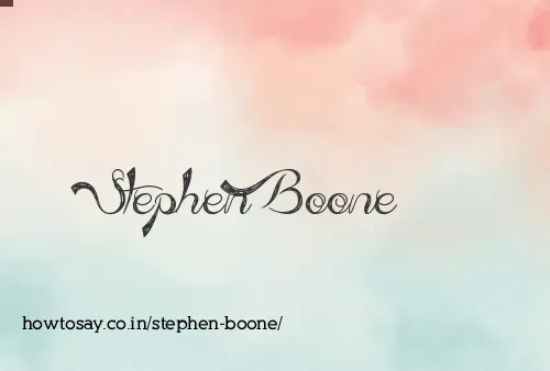 Stephen Boone