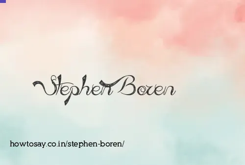 Stephen Boren