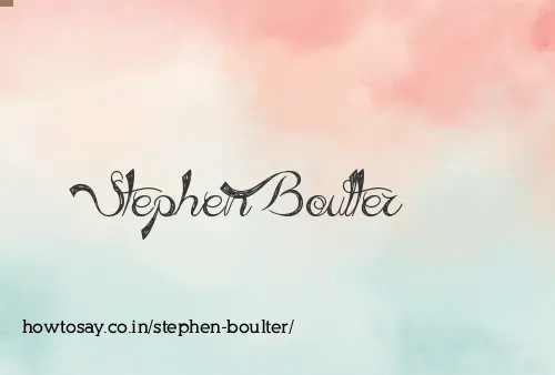 Stephen Boulter