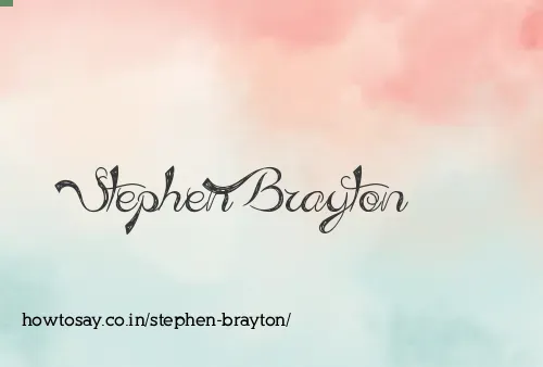 Stephen Brayton