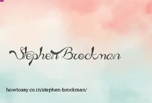 Stephen Brockman