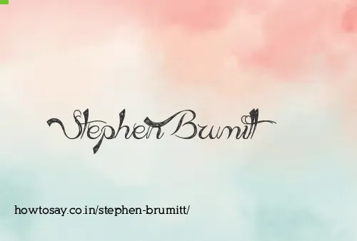Stephen Brumitt