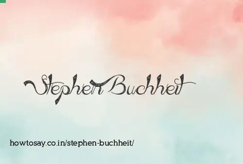 Stephen Buchheit