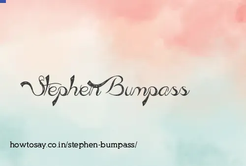 Stephen Bumpass