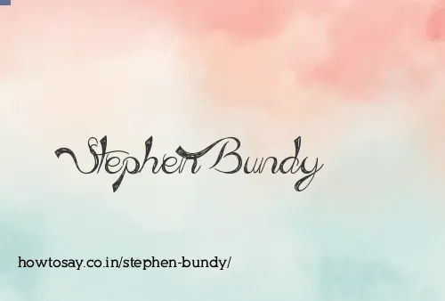Stephen Bundy