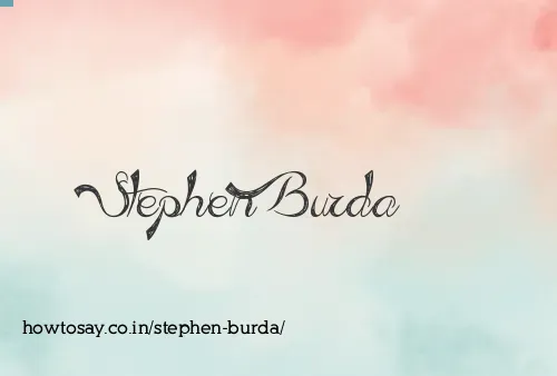 Stephen Burda