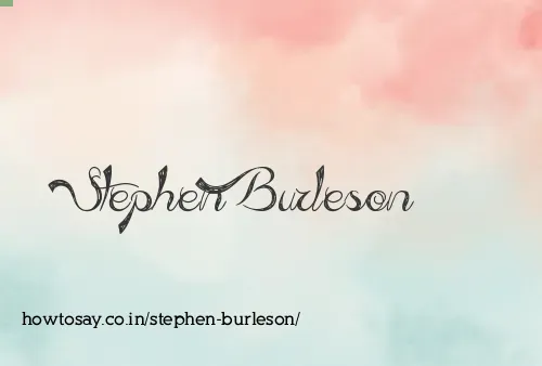 Stephen Burleson
