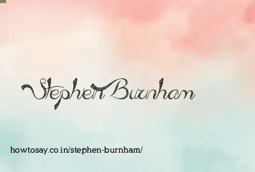 Stephen Burnham