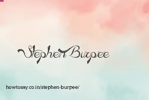 Stephen Burpee