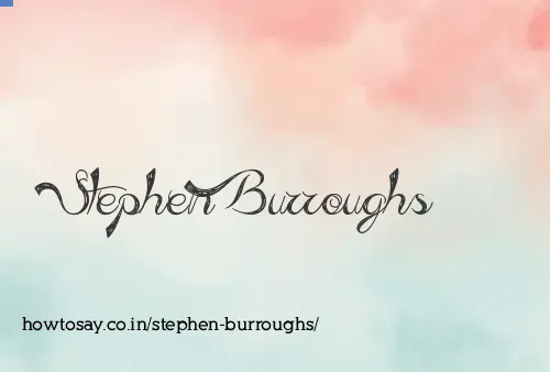 Stephen Burroughs