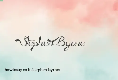Stephen Byrne