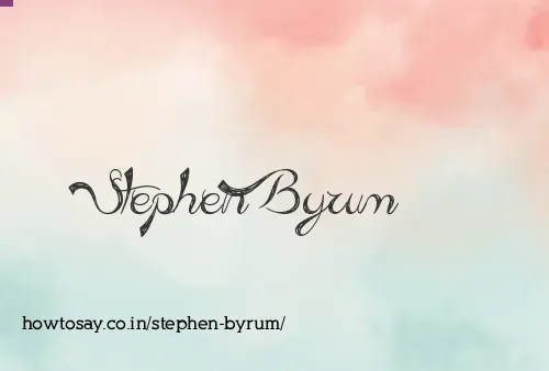 Stephen Byrum