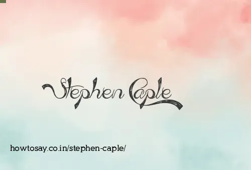 Stephen Caple