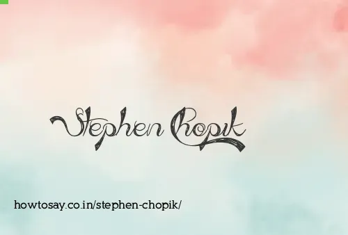 Stephen Chopik