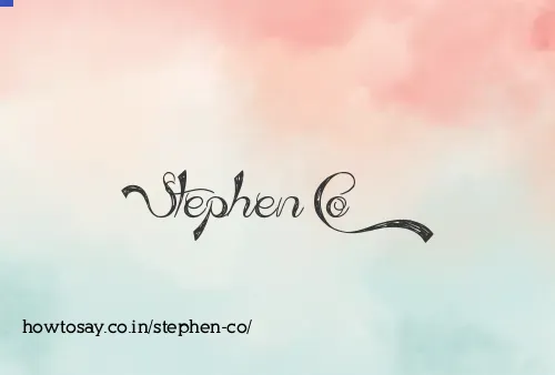 Stephen Co