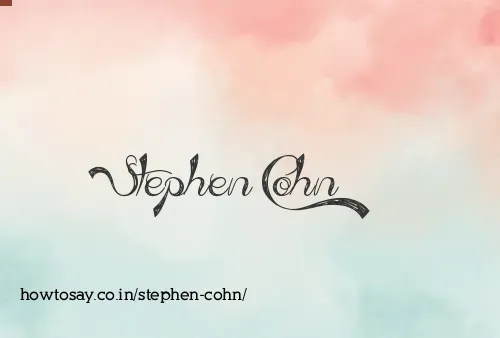 Stephen Cohn