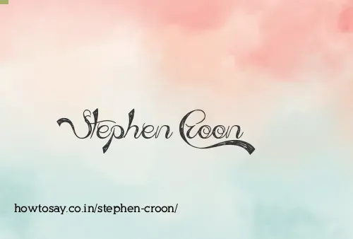 Stephen Croon