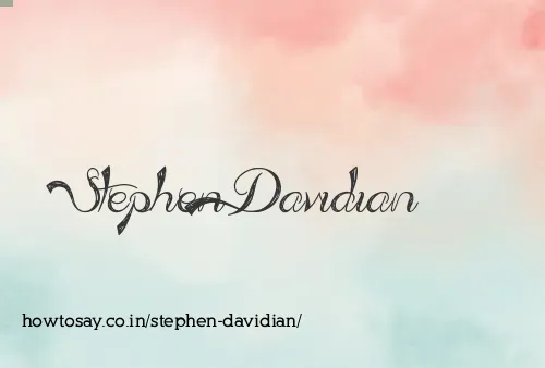 Stephen Davidian