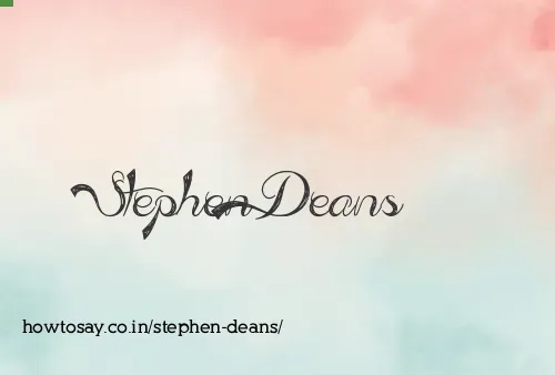 Stephen Deans