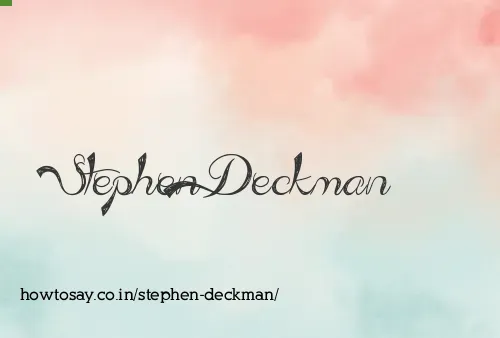 Stephen Deckman