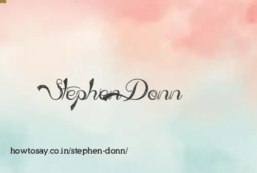 Stephen Donn