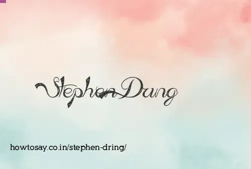 Stephen Dring