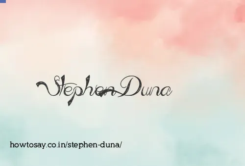 Stephen Duna