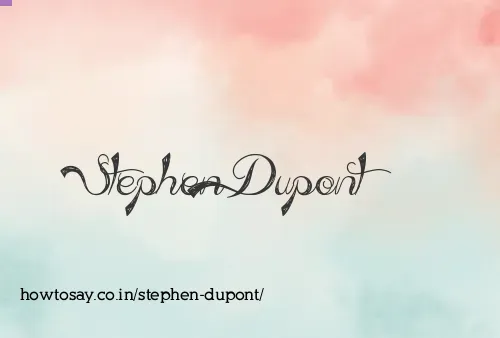 Stephen Dupont