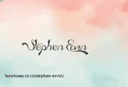 Stephen Ervin